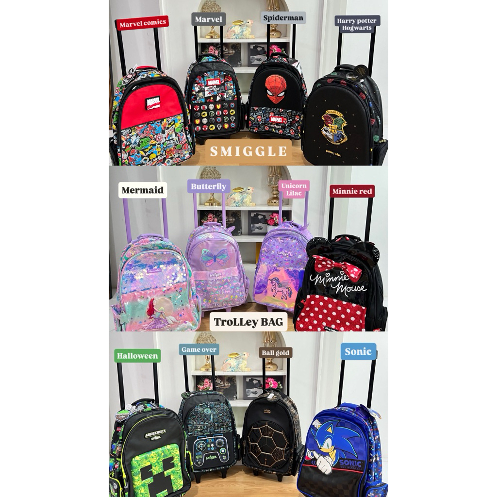TAS RODA ANAK - TROLLEY BAG SMIGGLE