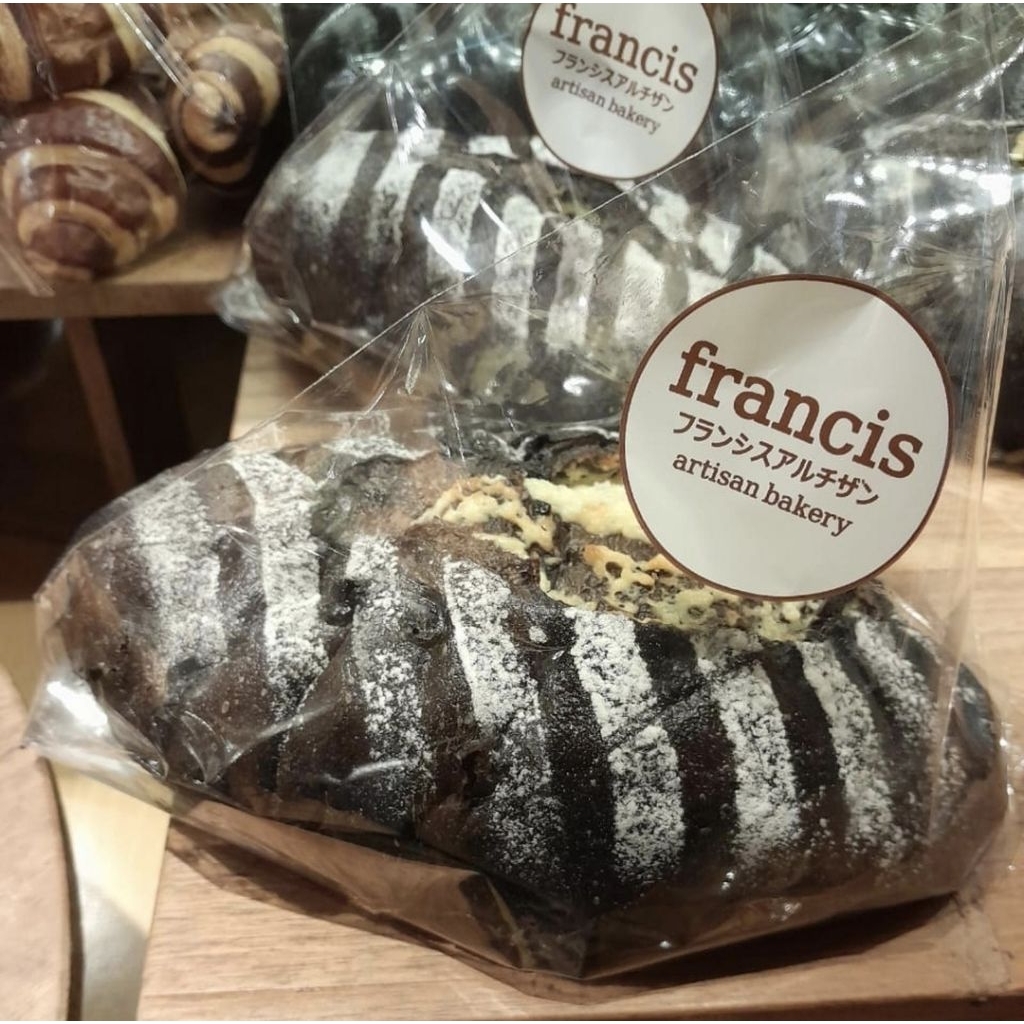 Francis Artisan Bakery Dark Choco Cream Cheese Bread Roti Cokelat Krim Keju