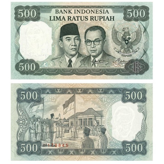 Uang 500 Rupiah Soekarno/Sukarno Hatta Novelty tahun 1964