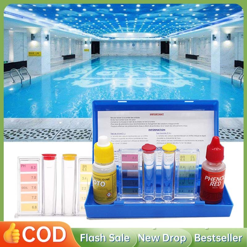 Testkit Air Ph Dan Chlorin Alat Tes Air Kolam Renang Test Kit Kolam Renang Kit Uji Air Klorin Ph Ala