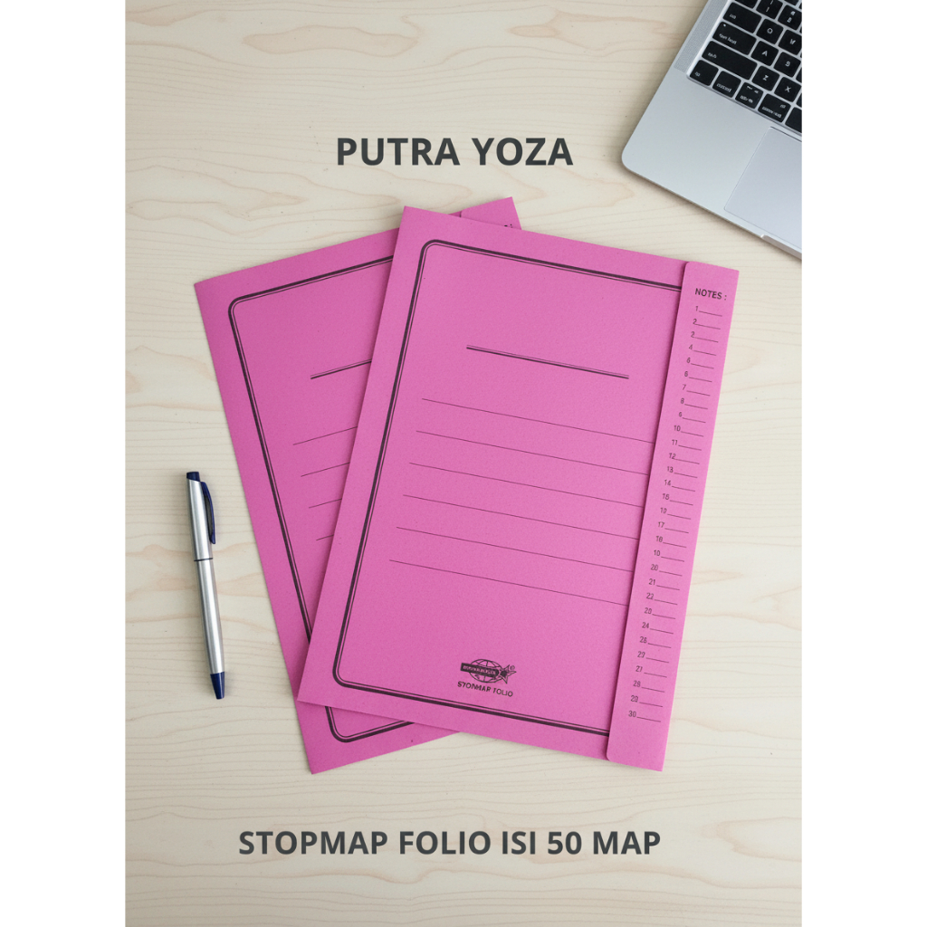 (1 PAK ISI 50 PCS) STOPMAP KERTAS FOLIO TANPA TULANG / STOPMAP FOLIO BINTANG DUNIA BESAR