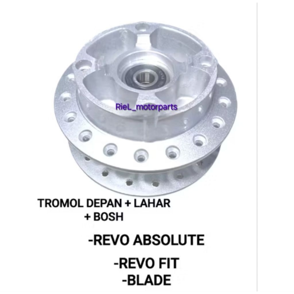 Tromol Depan (TRQ) REVO ABSOLUTE / REVO FIT INJEKSI FI front hub komplit