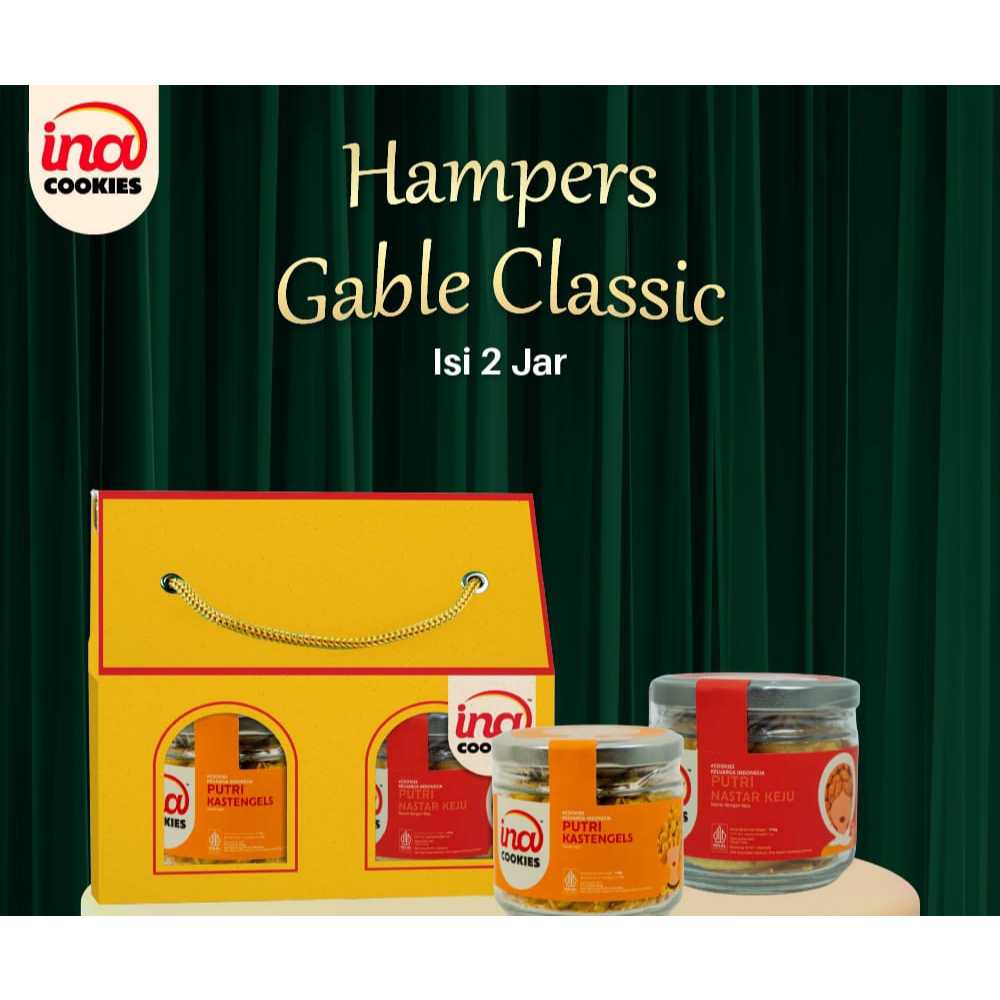 INA COOKIES Hampers 2 Jar Kue Kering Lebaran Premium Original 100g Free Kartu Ucapan