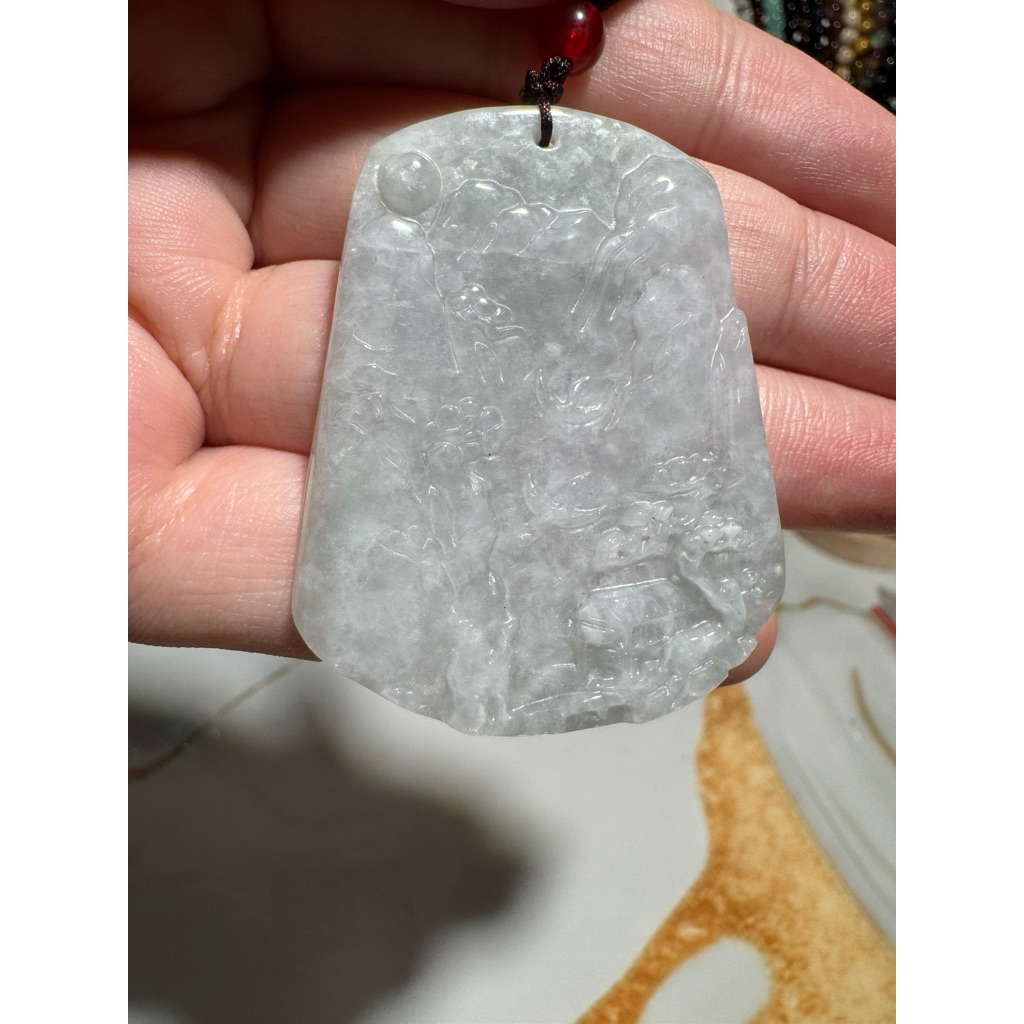 Liontin Giok Putih Shanshui