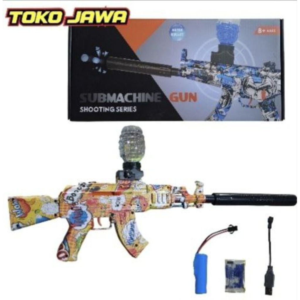 Mainan Tembakan Water Gel Gun MP5 / AK47  – Gun Shooting Series Water Bullet