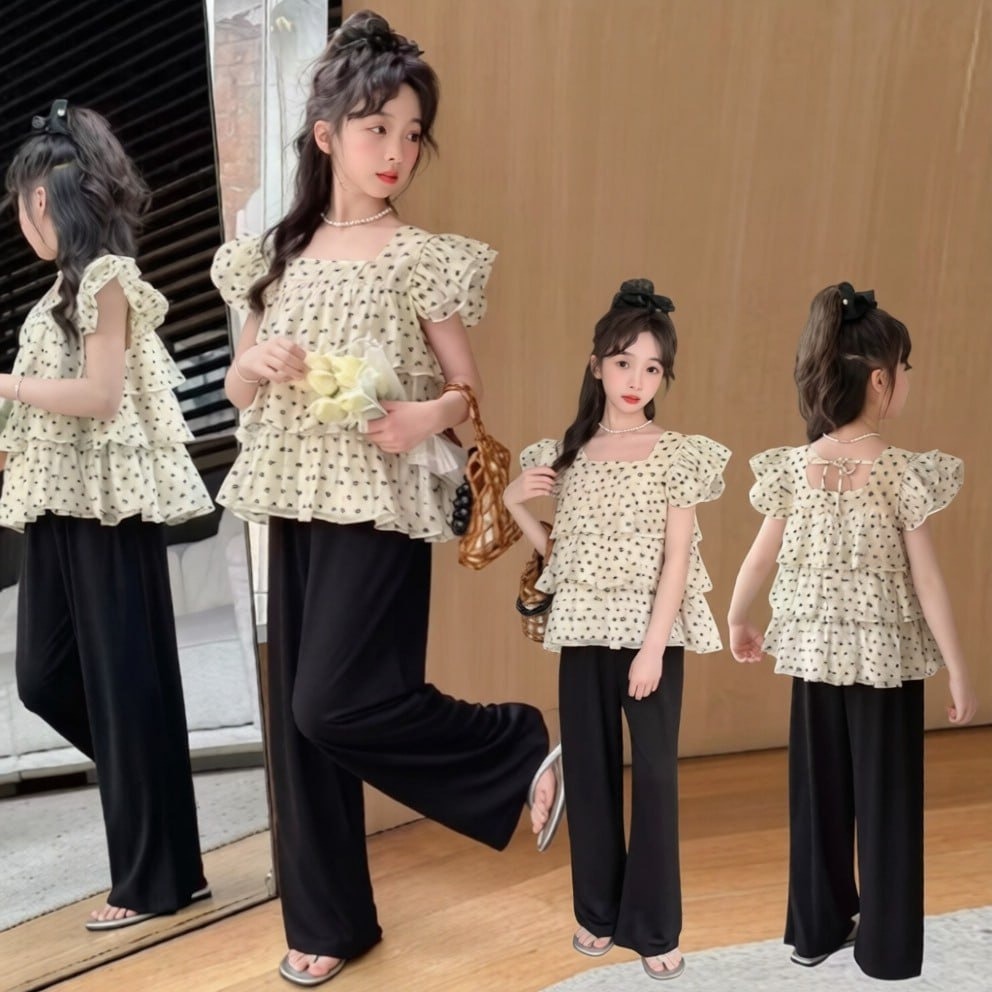 Baju anak perempuan summer ruffle
