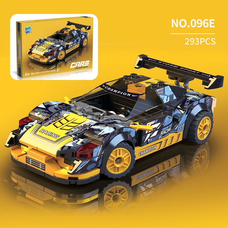 Mainan block lego mobil sport mobil balap 1:24  isi 293pc maina rakit mobil balap