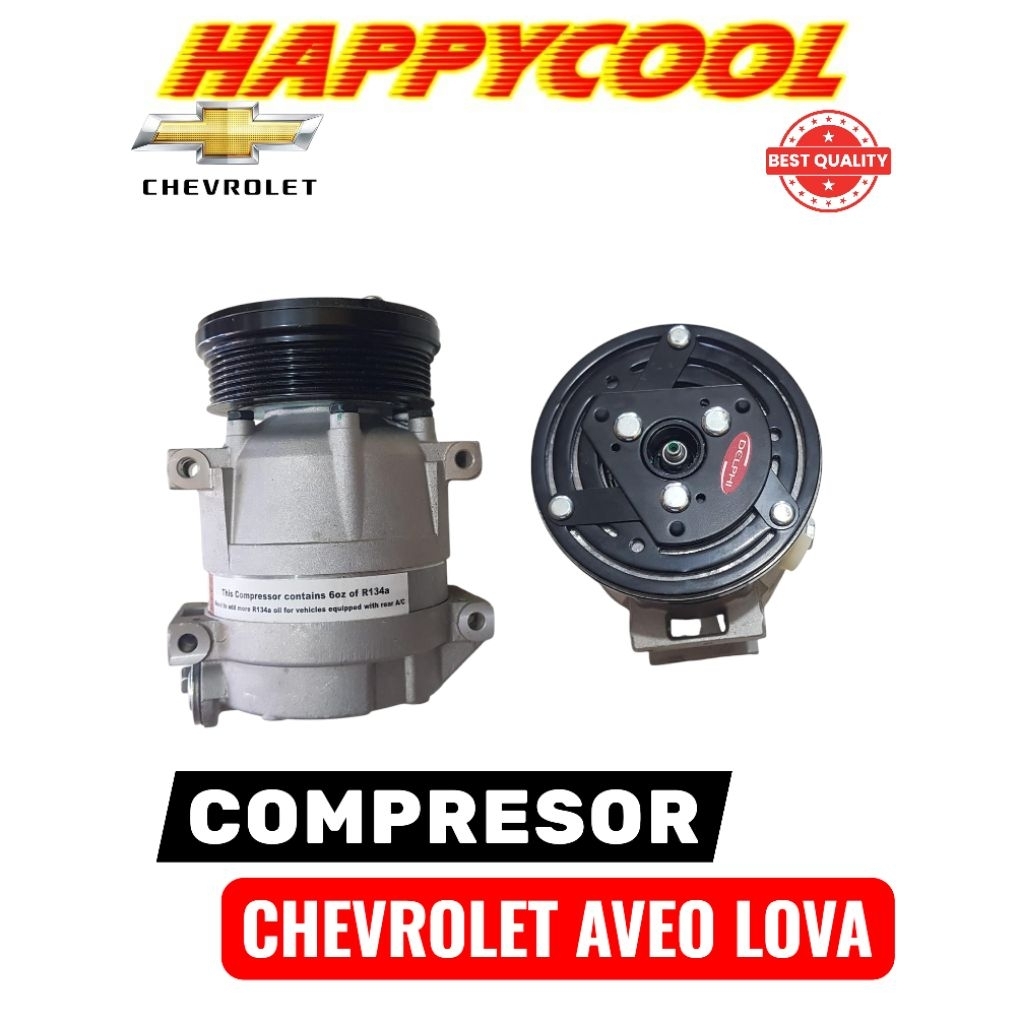 Compresor Kompresor AC Mobil Chevrolet AVEO LOVA model Delphi