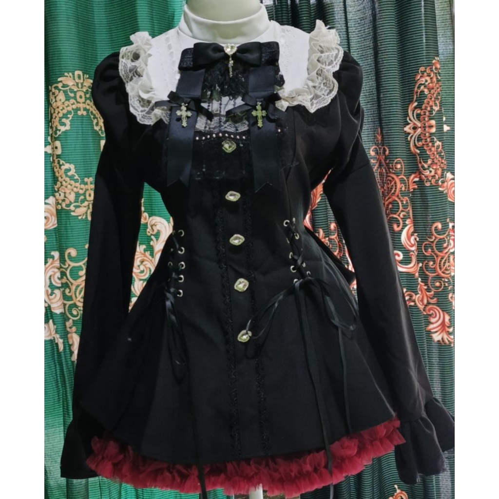 Dress jirai kei goth rock punk (BACA DESKRIPSI)