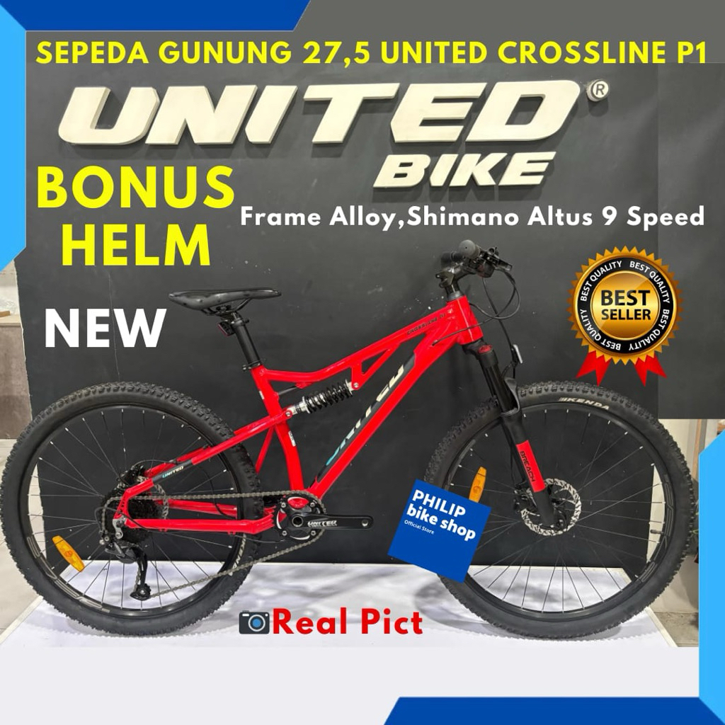 Sepeda Gunung MTB 27,5 United Crossline P1 Terbaru
