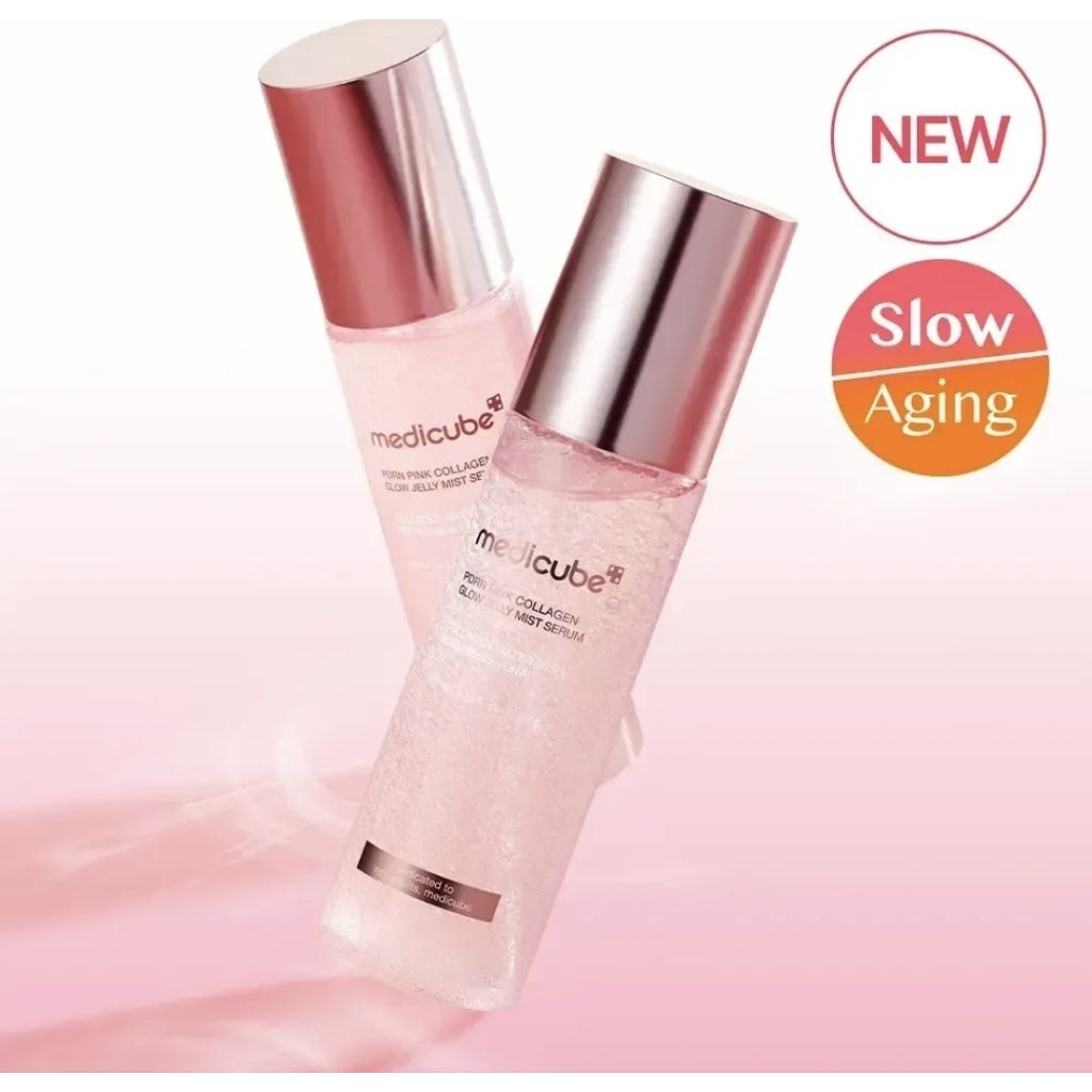 MEDICUBE Pink PDRN Serum Mist Kolagen dengan Salmon PDRN untuk Kulit Kenyal 100ml Serum Mist Kolagen