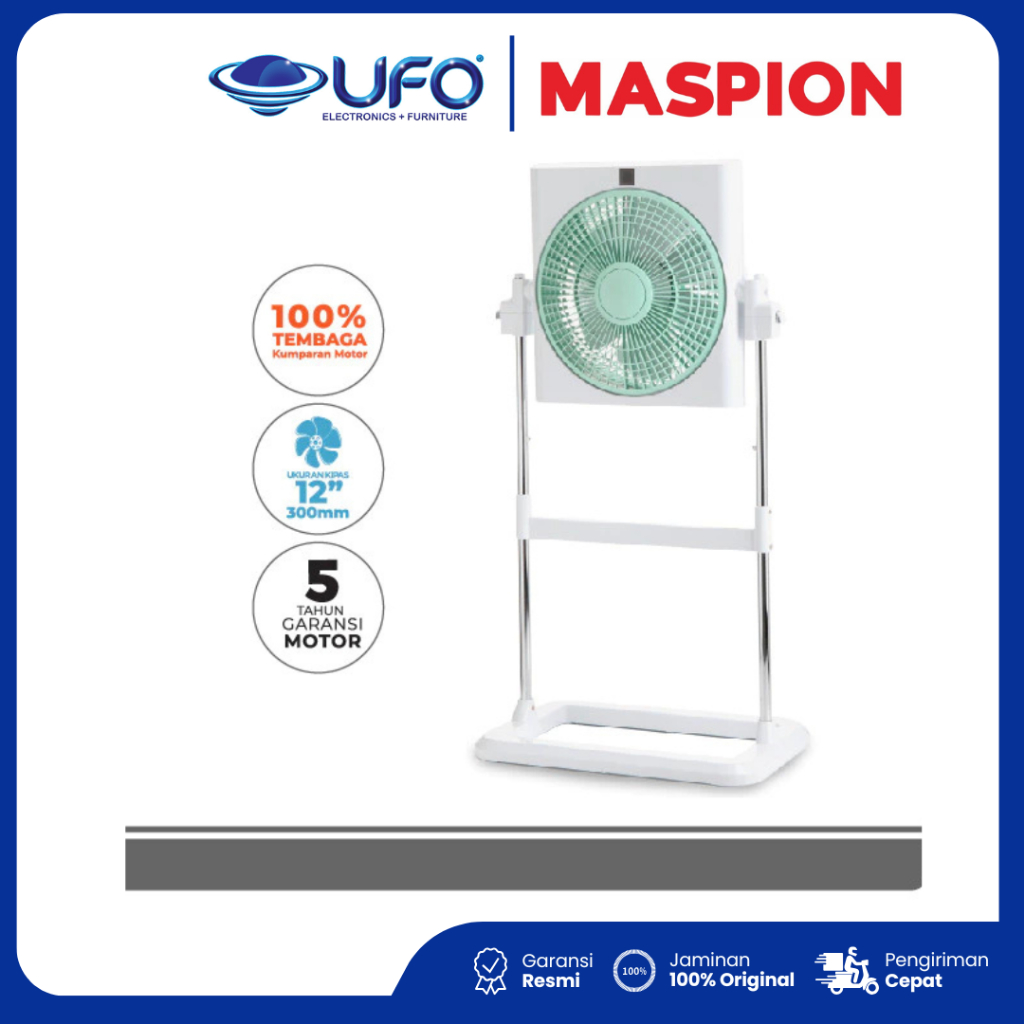 Maspion Kipas Angin Kotak JF1204S Box Fan 12 Inch