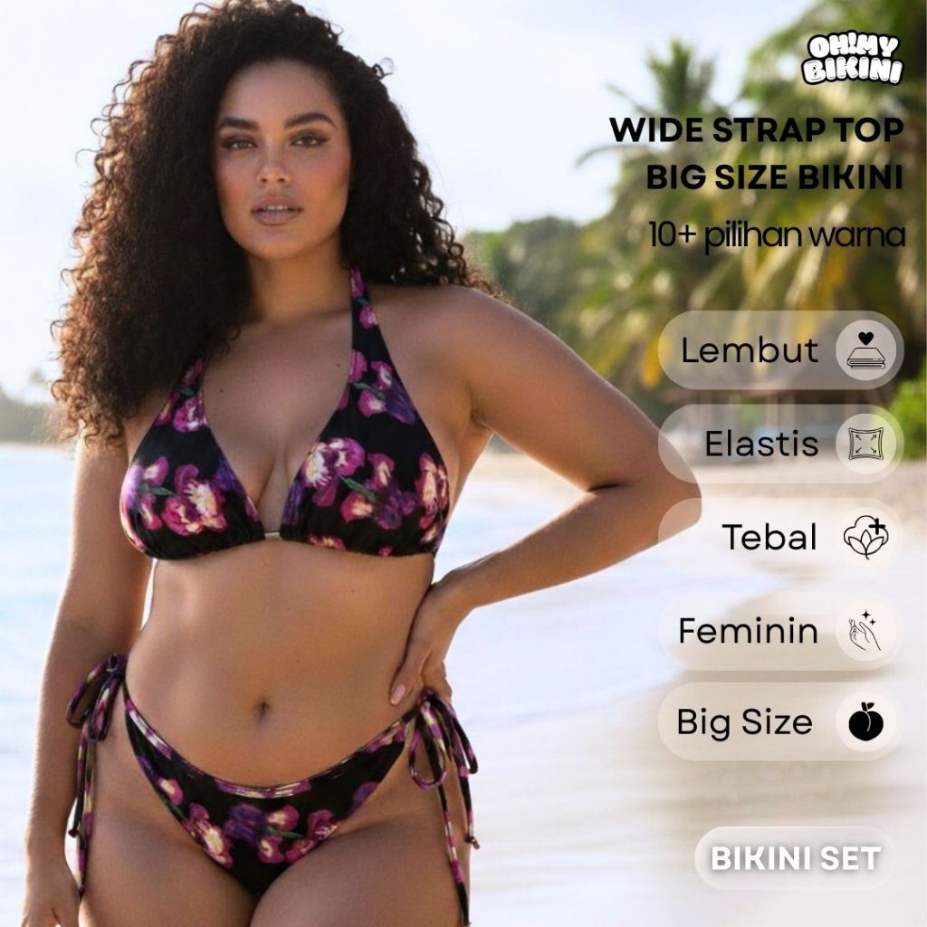 TIDEPOOL BIKINI PREMIUM XL MOTIF | Bikini Set | Bikini Pantai | Bikini Jumbo | baju pantai | baju re