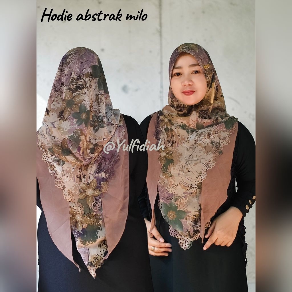Kumpulan khimar motif ceruty cantik matt ceruty premium