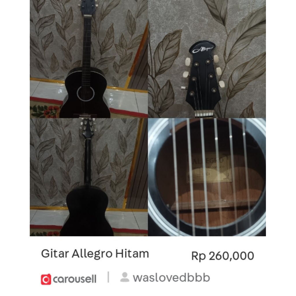 Gitar Hitam Allegro