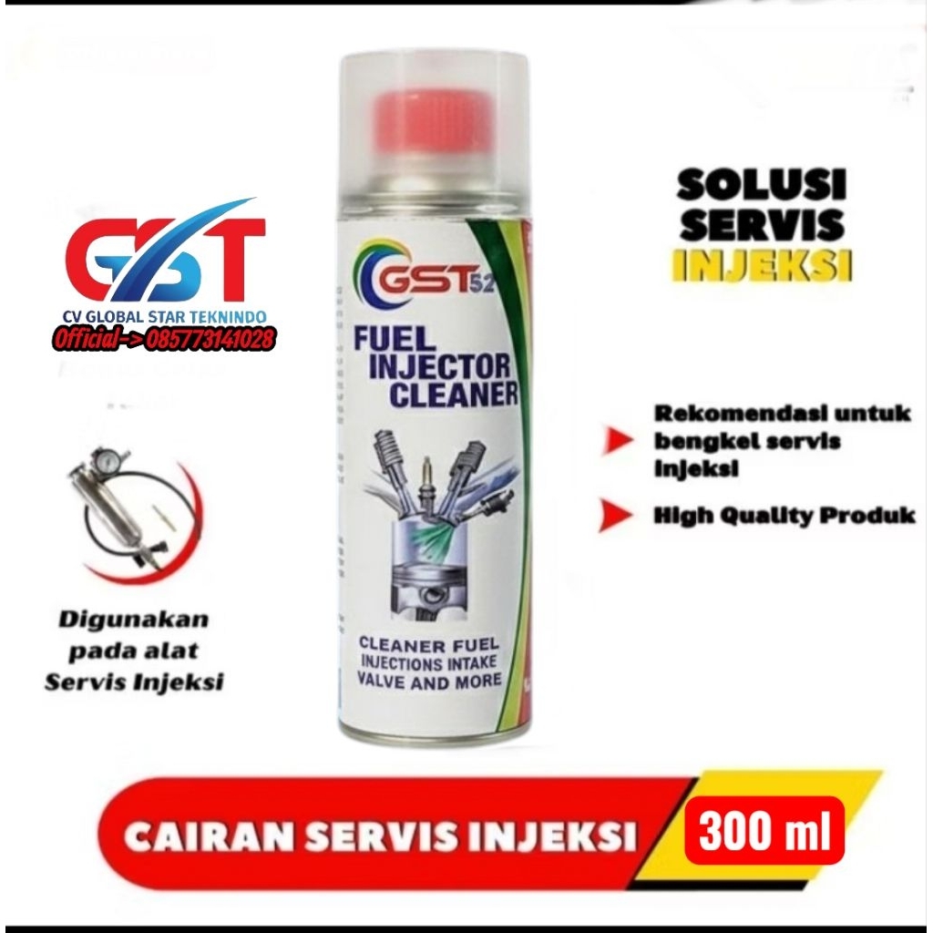 fuel injektor cleaner 300 ml gst52 (tuang) cairan infus injeksi cleaner mobil dan motor pembersih in