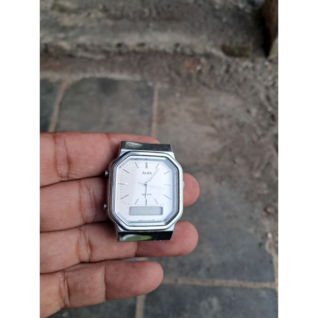 Jam tangan Alba tank anadigi original off bahan