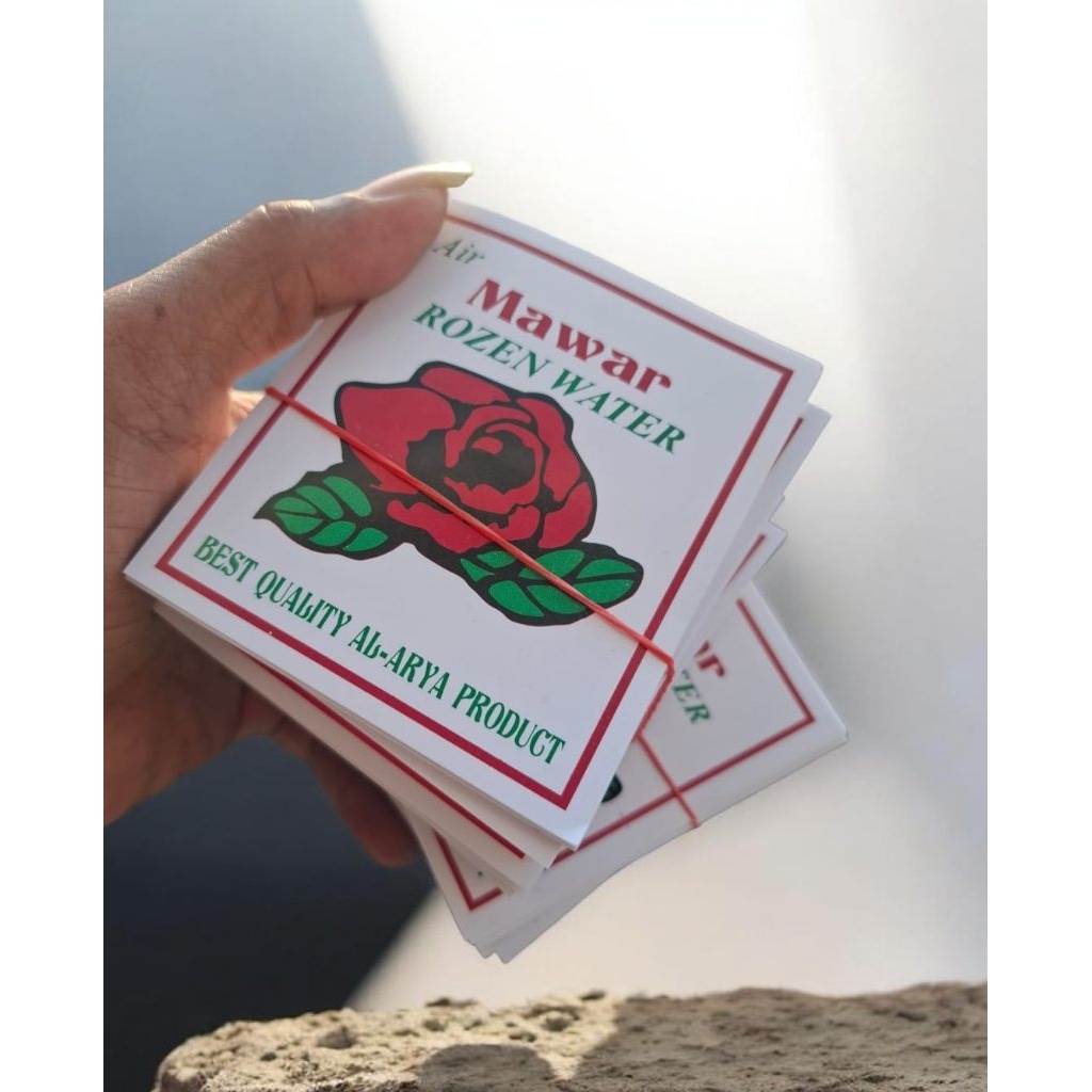 2 ikat isi 1000 lembar kertas Lebel air mawar rozen water