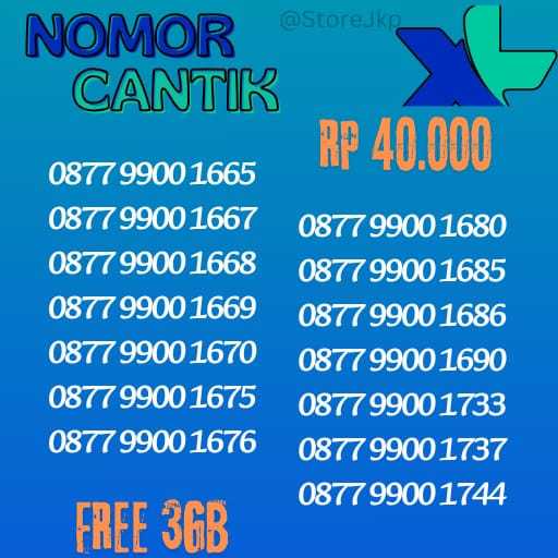 NOMOR CANTIK XL DAN AXIS QUARTET / 11DIGIT - NOCAN MURAH