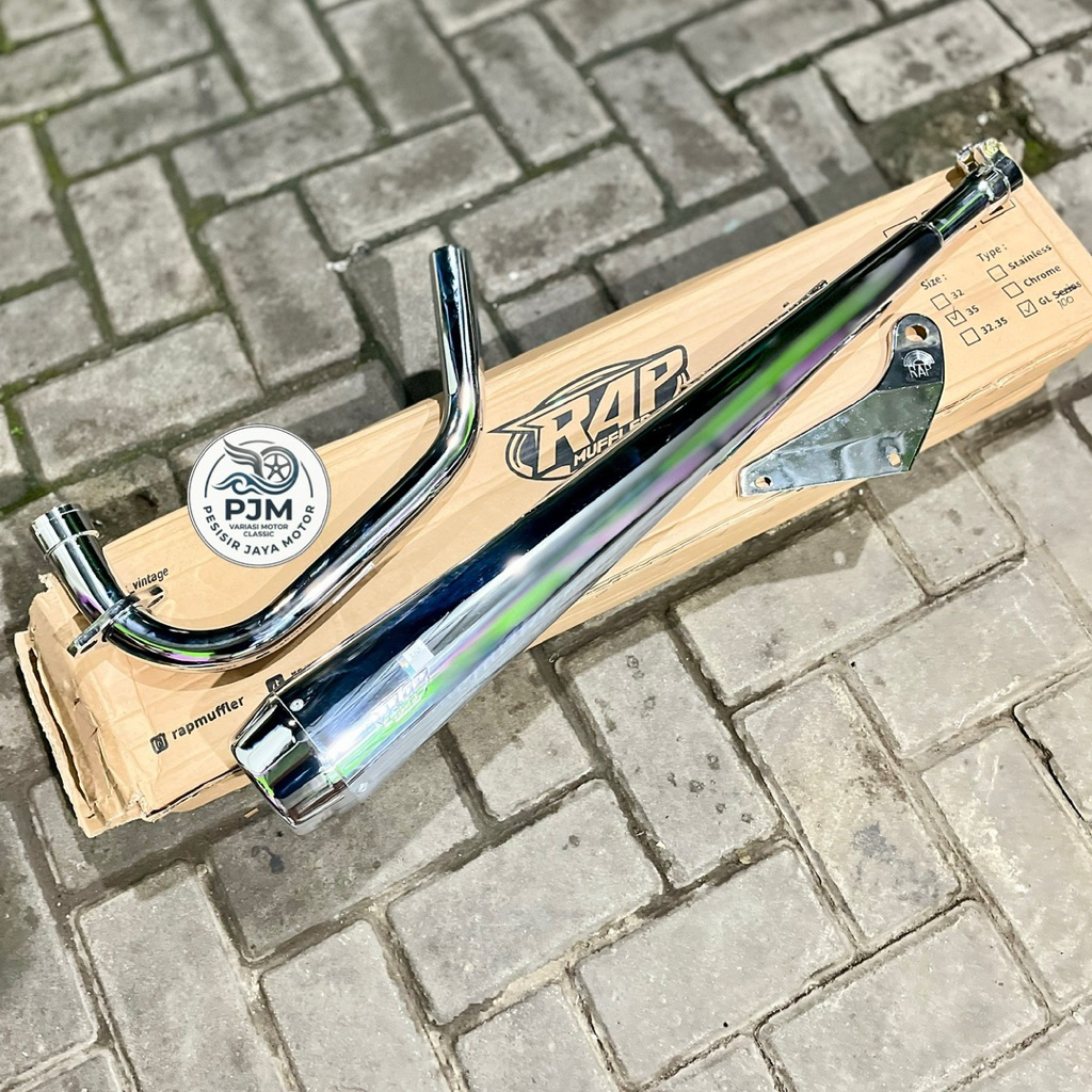 KNALPOT HONDA GL 100 RAP MUFFLER ORIGINAL 100% Tipe BUMM CIRR KNALPOT GL CEPEK GL 100 RAP MUFFLER OR