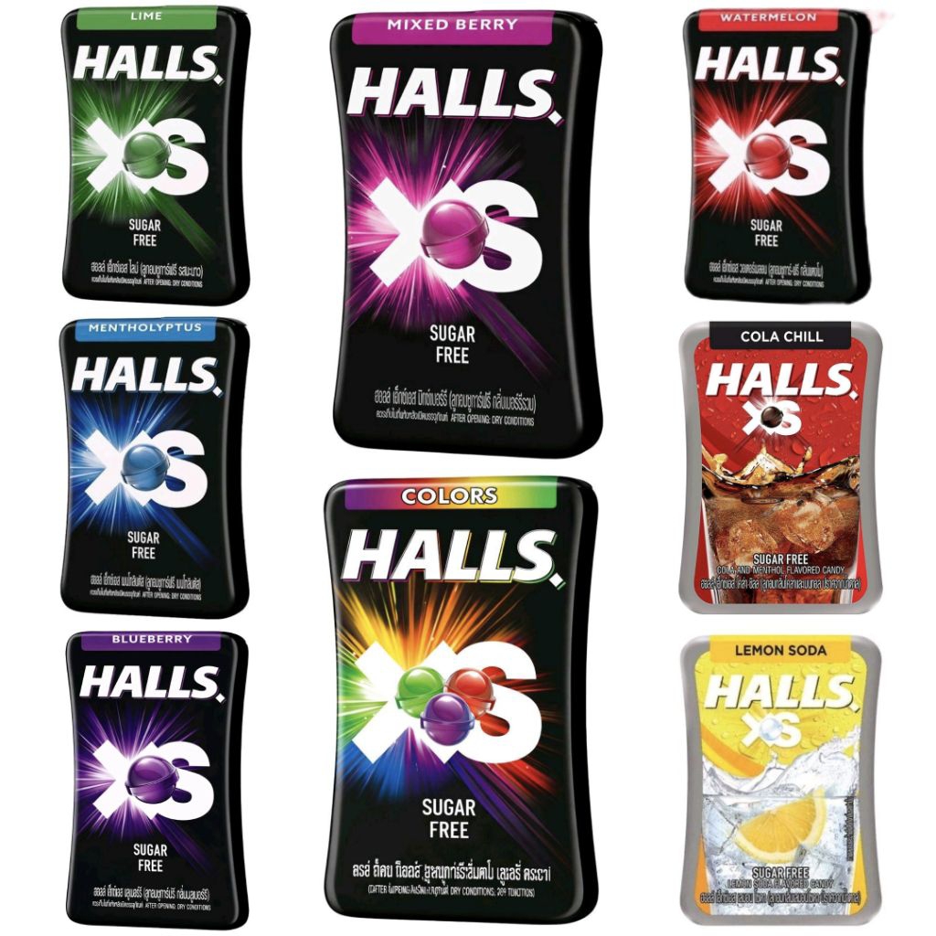 Halls XS Candy Sugar Free/ Permen Halls XS Sugar Free