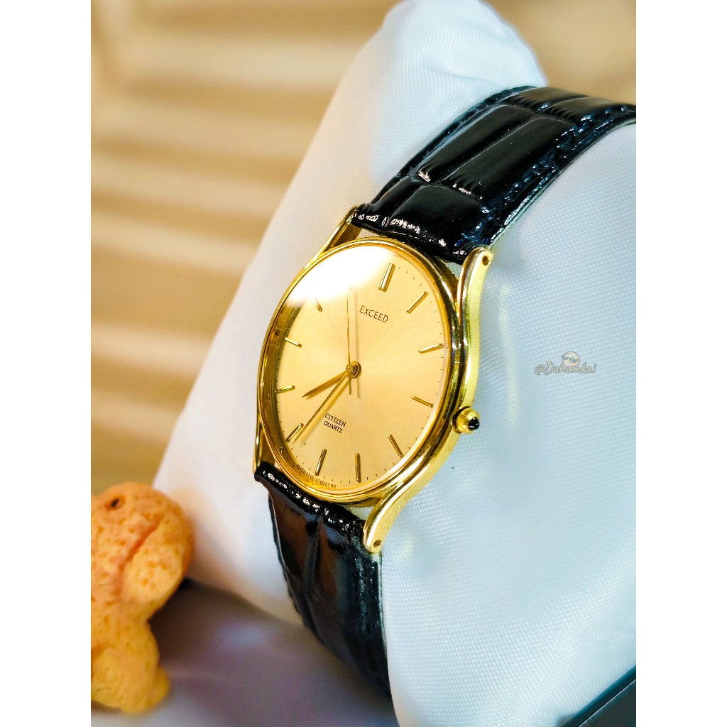 Citizen Exceed Champagne Gold Ultra Thin JDM Vintage Original Jam Pria Not Dolce Spirit Presage Tank