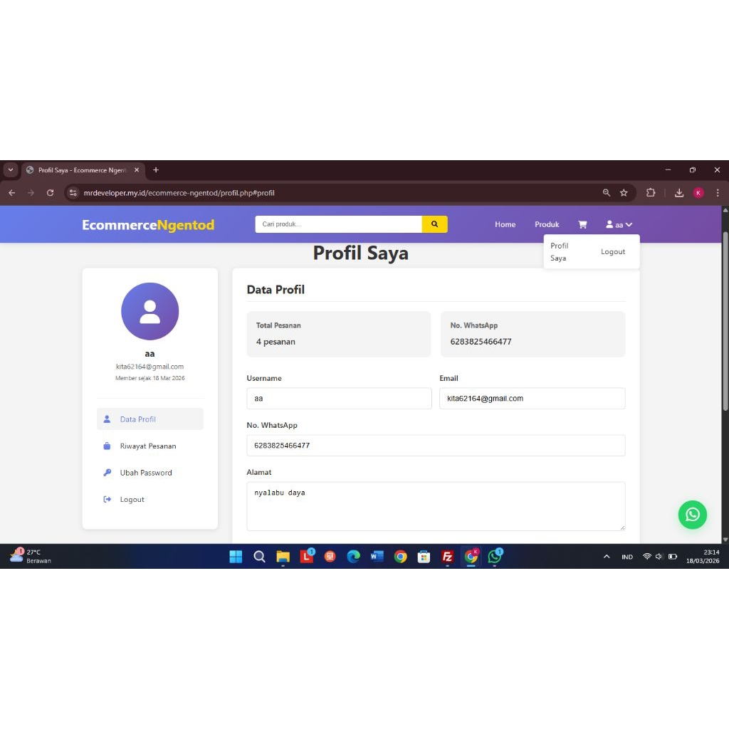 SCRIPT WEB E-COMMERCE