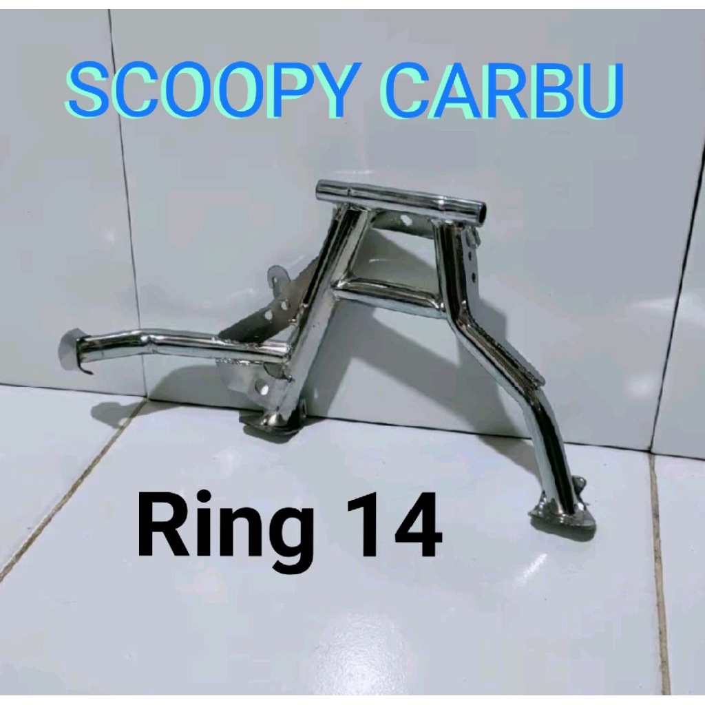 STANDAR TENGAH / STANDAR 2 CHROME SCOOPY CARBU RING 14