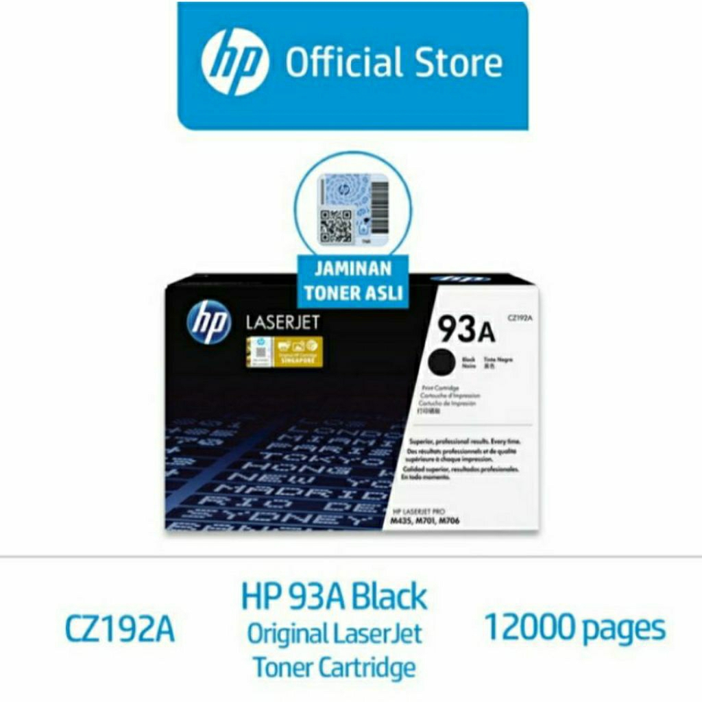 TONER HP LASERJET 93A BLACK