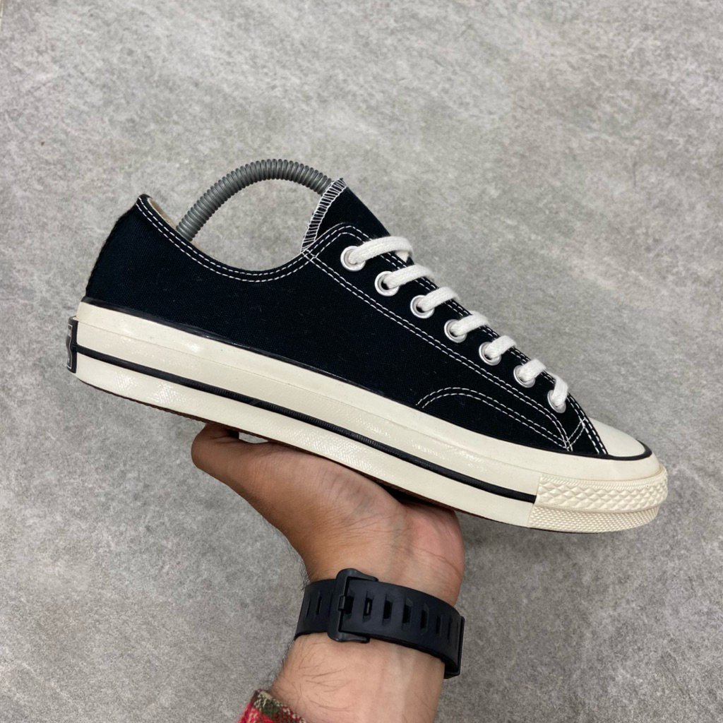 [Size 41.5] Converse Chuck Taylor All Star 70S Low Black White 2019 (162050C) Second Original Kondis