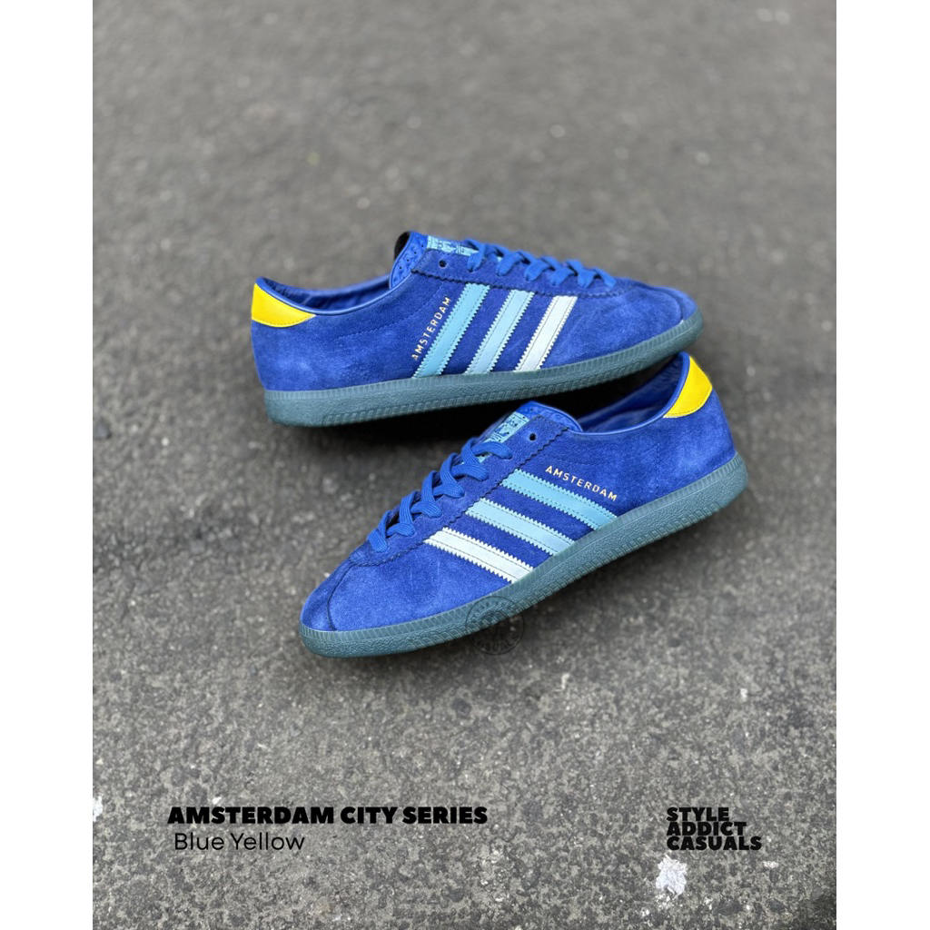 Adidas Originals Amsterdam City Series ‘Blue Yellow’ Used