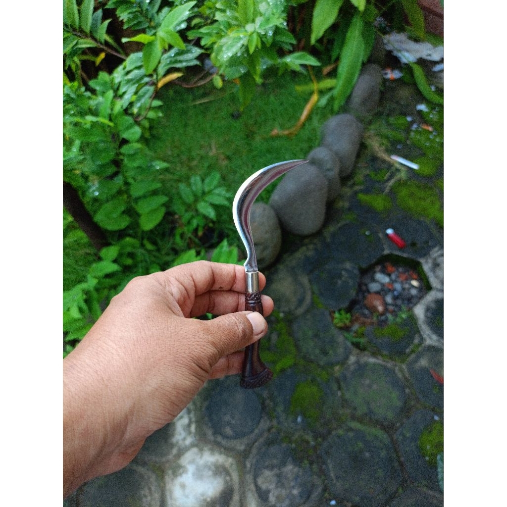 pisau mini kecil imut lucu unik baja hss baja putih