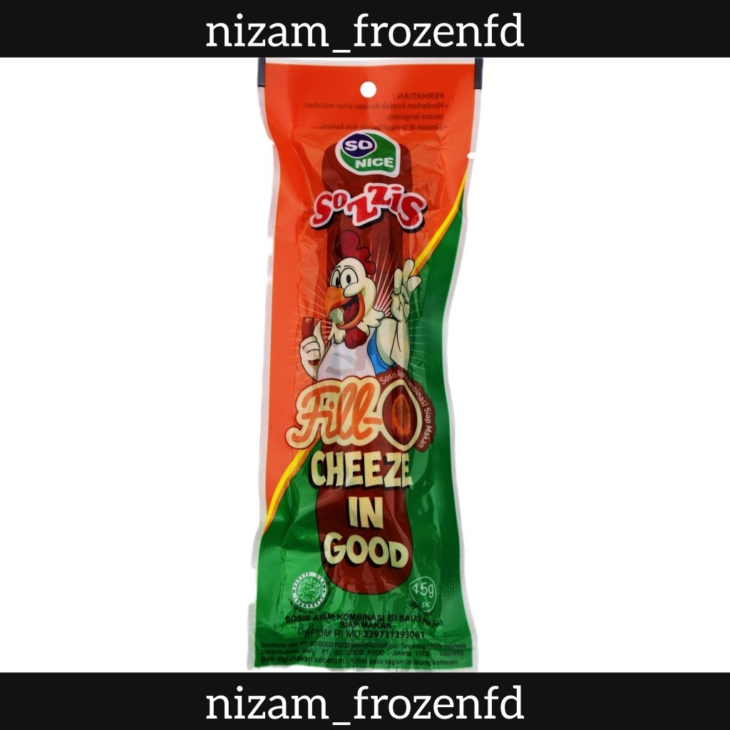 So Good Sozzis Fill O Cheeze In Good 45g