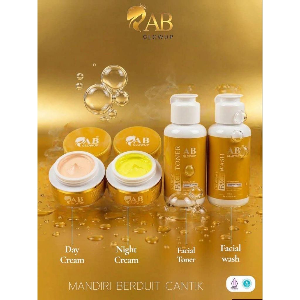 skincare ab glow up paket reseller BPOM