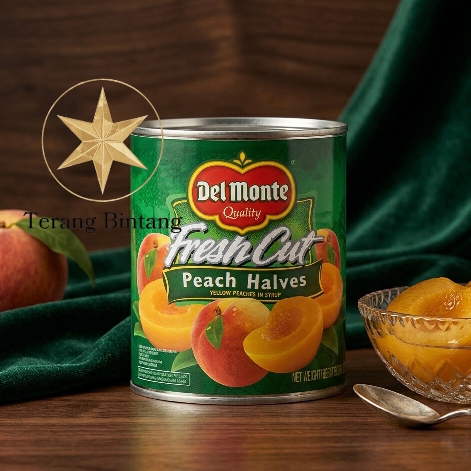 Del Monte Peach Halves | Buah Kemasan Kaleng Delmonte Peach