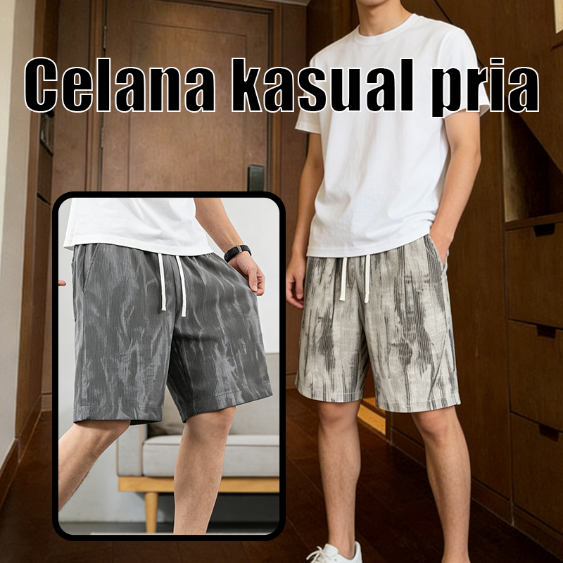 Celana pendek pria Celana Pendek Corduroy Pria Celana pendek pria jumbo  Tie dye tidak luntur