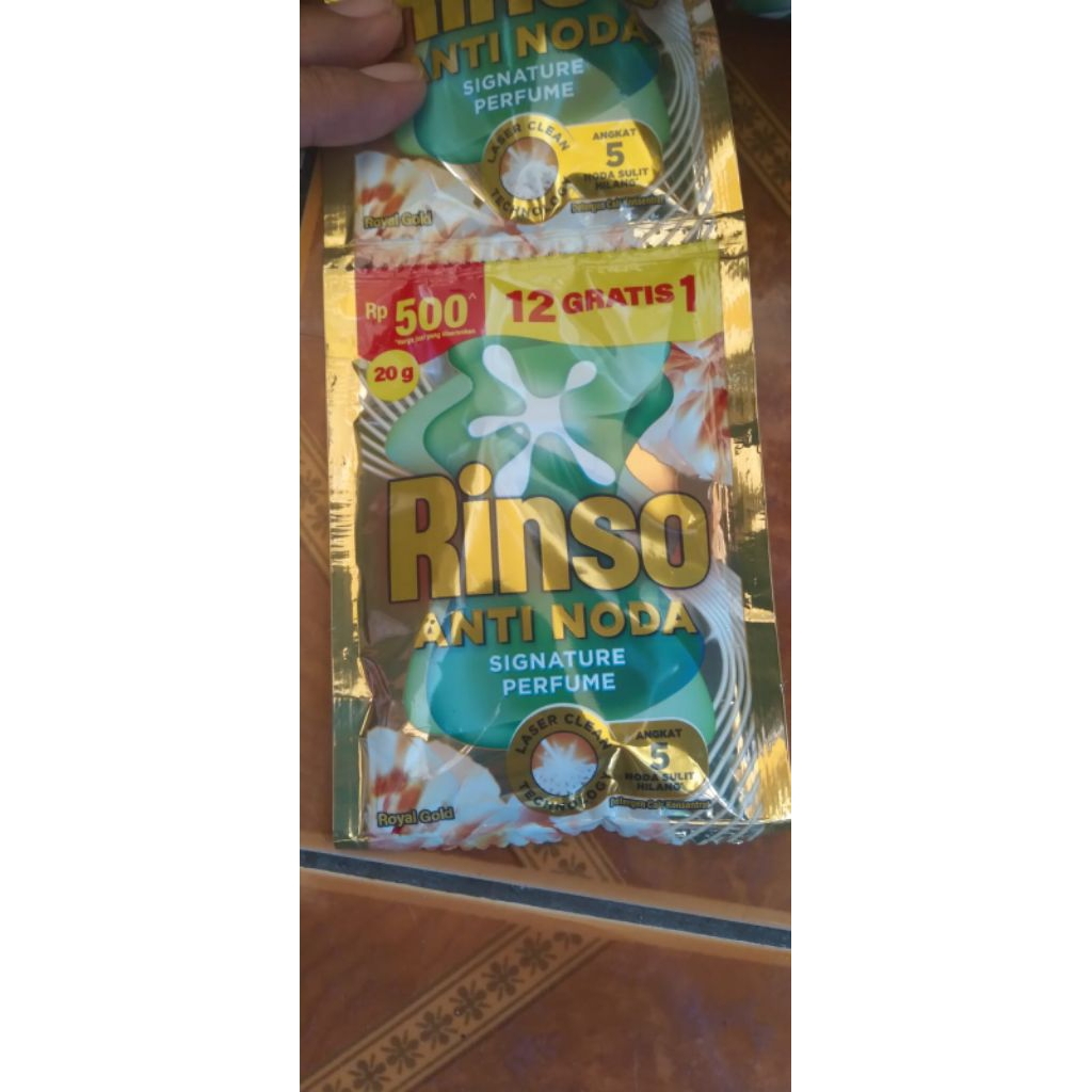 Rinso cair anti noda sachet 500 || Rinso cair renceng 12+1