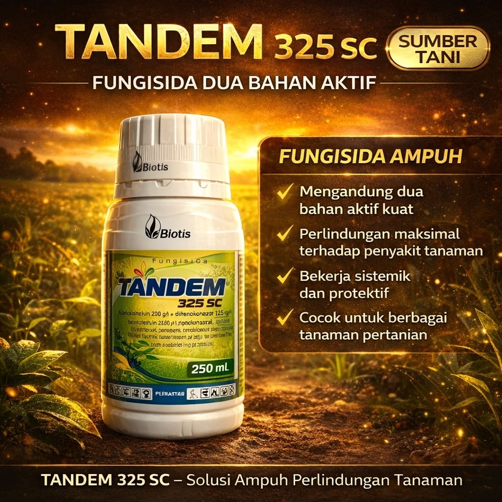TANDEM 325SC 250 ML, FUNGISIDA dengan 2 BAHAN AKTIF