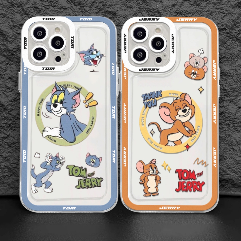 (OP11) Softcase Magsafe Glossy Clear Case Motif Magsafe Tom And Jerry Lucu For Poco C75 M6 F6 X6 M7 