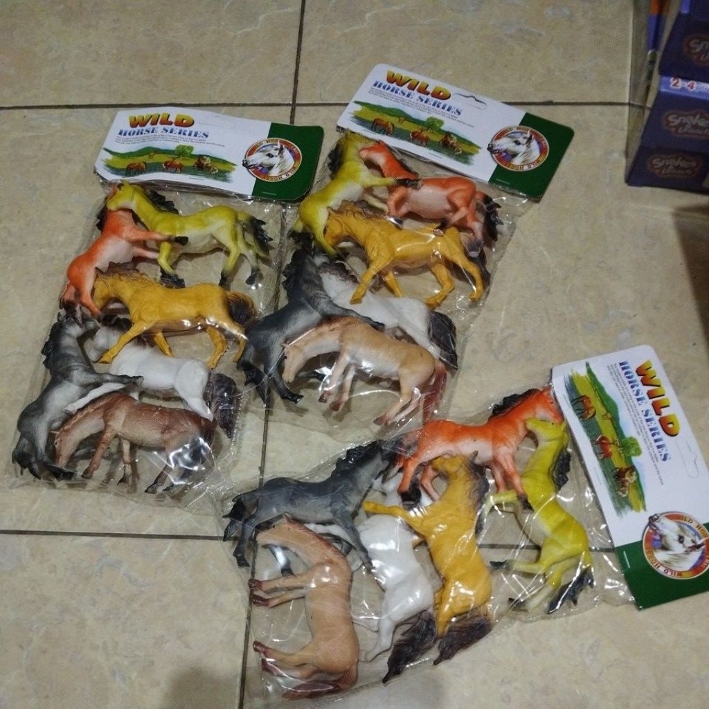 oketoys mainan kuda karet my pretty horse wild horse series