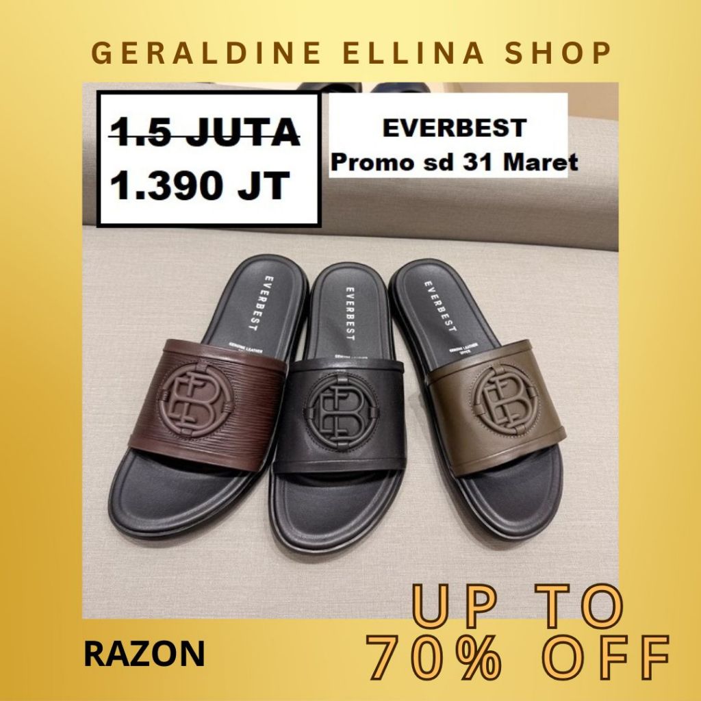 Sandal sendal EVERBEST pria 100% original seri RAZON