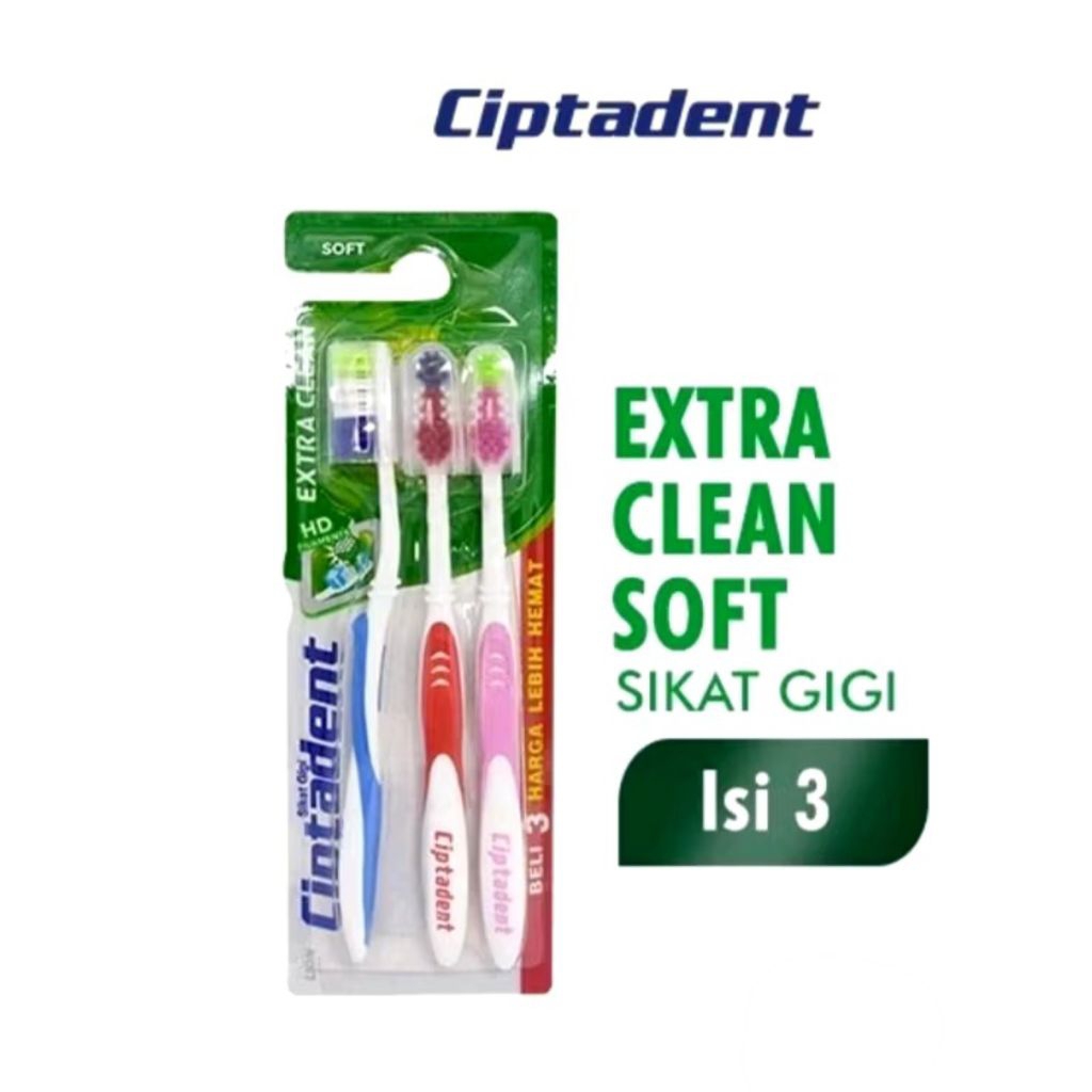 Sikat gigi ciptadent extra clean soft