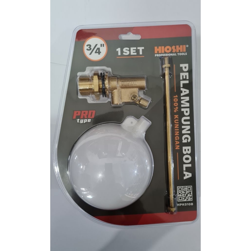 PELAMPUNG BOLA KUNINGAN HIOSHI UK 3/4