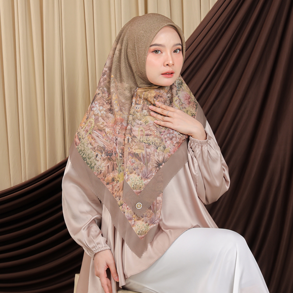 Umama Scarves Box - Kerudung Motif Hijab Segi Empat Premium Umama Scarves (include box)
