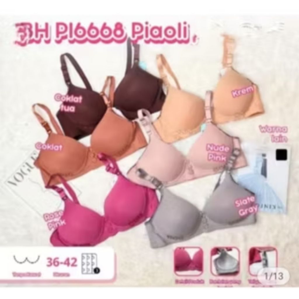 BH wanita dewasa PIAOLI 6668 | Bra wanita piaoli [ORIGINAL]