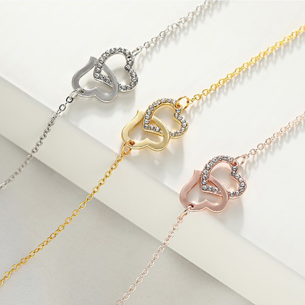 Gelang Wanita Titanium Anti Karat Elegant Perak Cinta Gelang Serut Korean Style Aksesoris Cantik Per