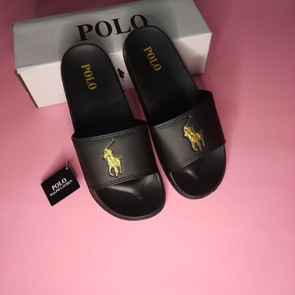 Sandal Slide Polo Pria Wanita | Sandal Slop Cewe Cowo | Sandal Slip On Pria Wanita