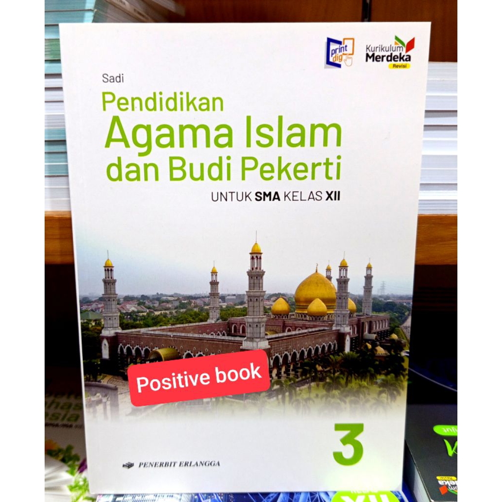 Buku Agama Islam Kelas 12 SMA Kurikulum Merdeka Revisi Erlangga
