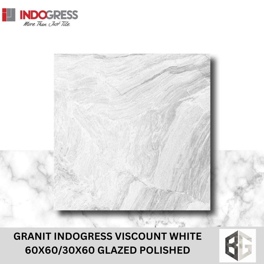GRANIT INDOGRESS Viscount White 60x60 / 30x60 Glazed Polished