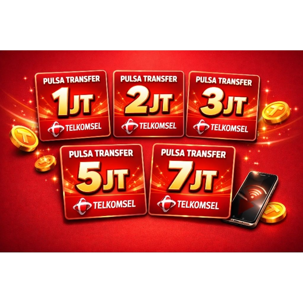 Pulsa Transfer Telkomsel 1JT 2JT 3JT 5JT 7JT | Proses Cepat | Aman & Terpercaya